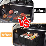 Organizador de Maletero 72L, Plegable, Compartimentos Múltiples