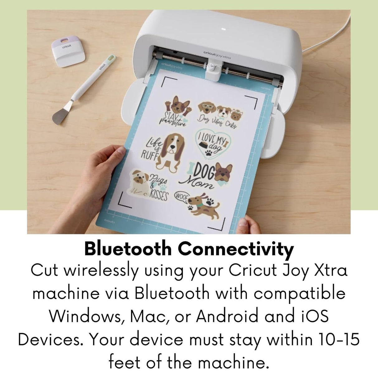 Cricut Joy Xtra - Kit de Stickers con Papel Adhesivo y Mat