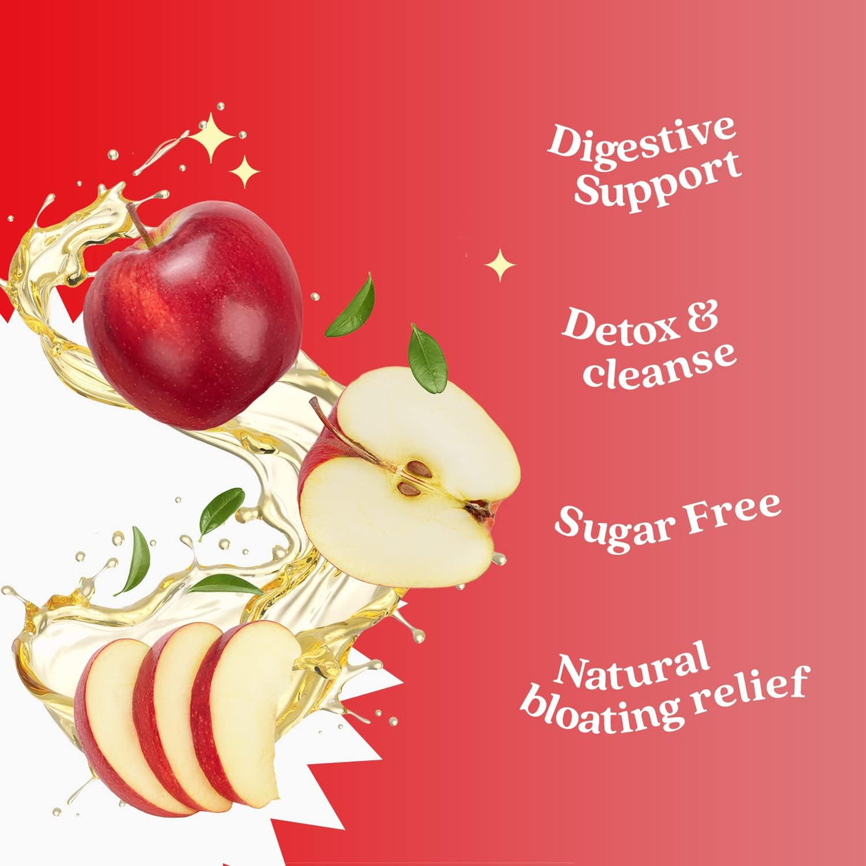 Suplementos de vinagre de sidra de manzana sin azúcar BeLive