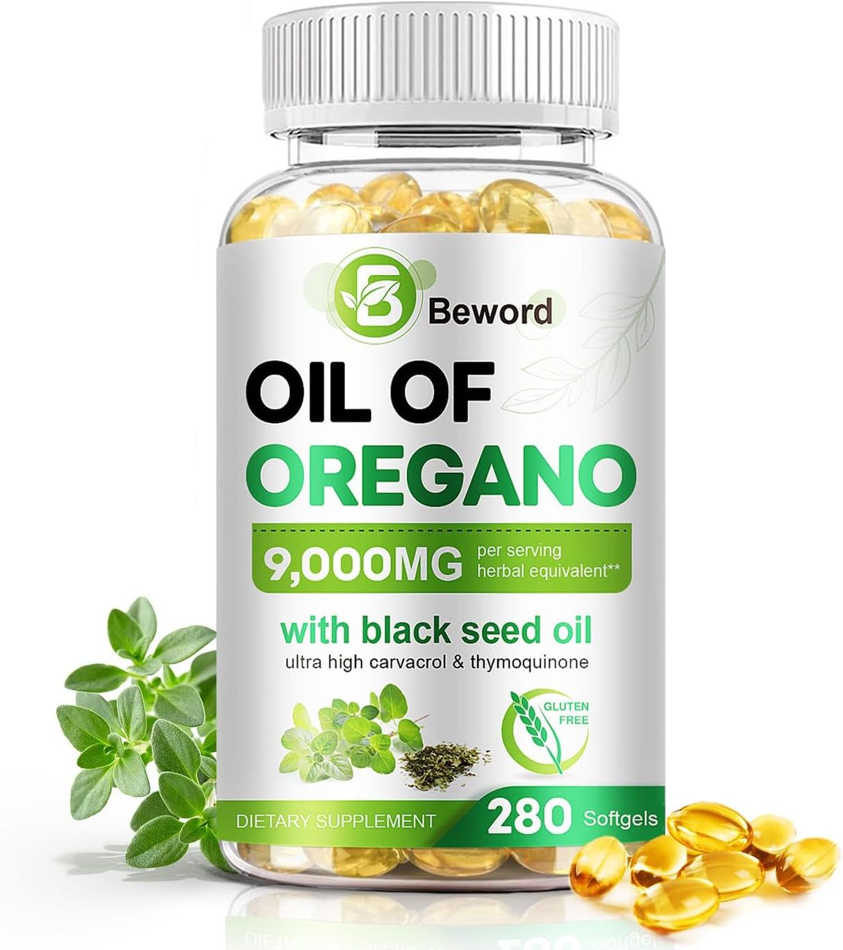 Aceite de Orégano 280 cápsulas, refuerzo inmunológico