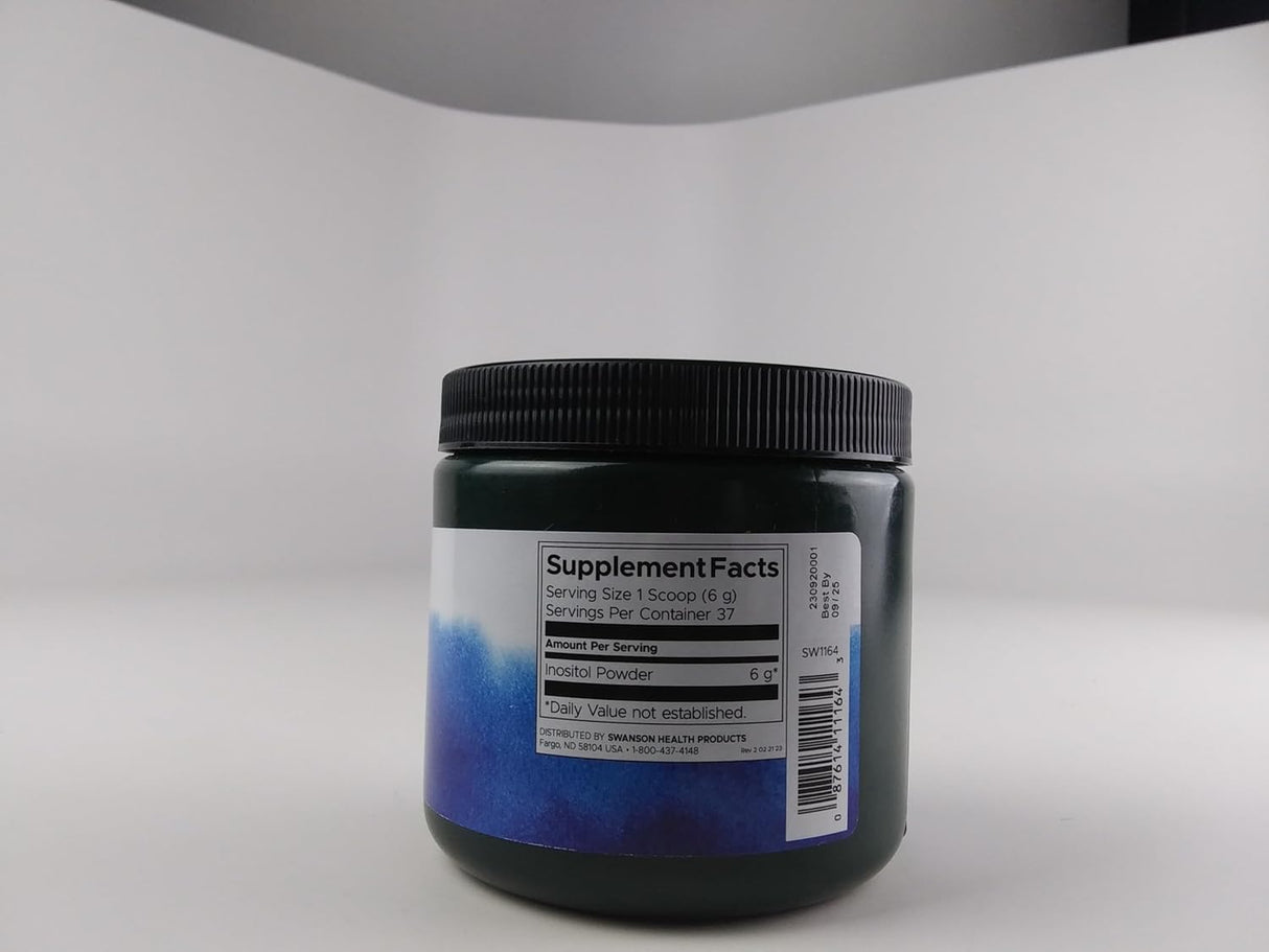 Polvo de Inositol 100% Swanson, enfoque y relajación, 8oz