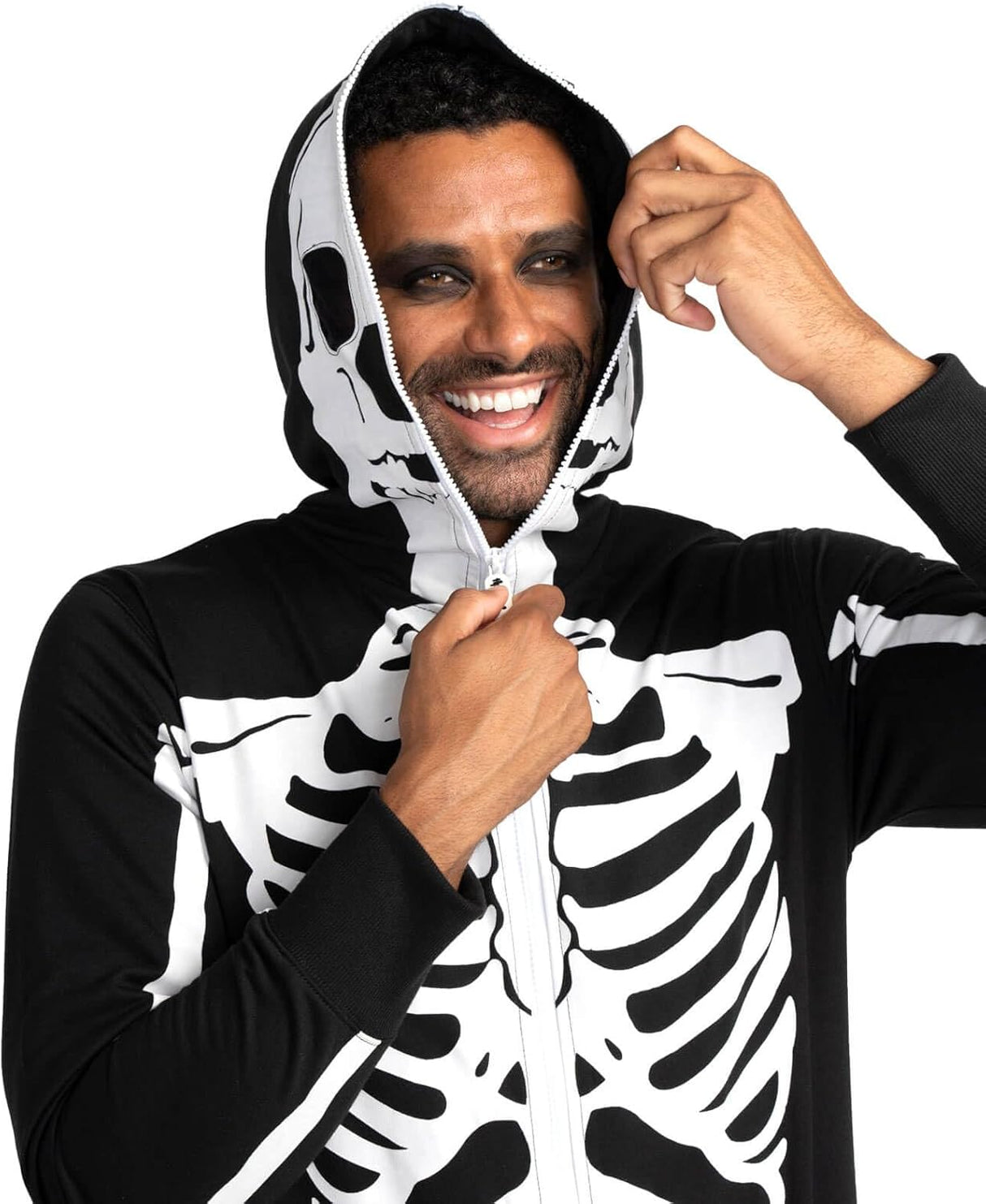 Disfraz de Esqueleto Tipsy Elves - Jumpsuit cómodo con máscara