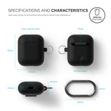Estuche colgante AirPods [Negro]