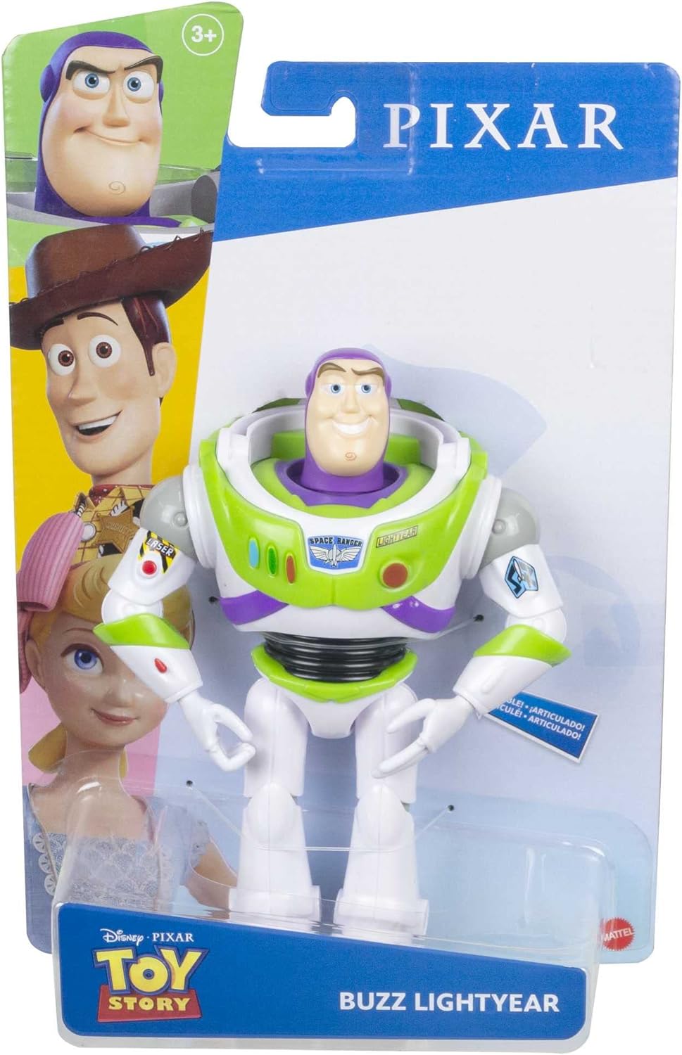 Figura de acción Buzz Lightyear Disney Pixar, 7 pulg, posable, colección