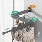 Perchero Plegable de Pared con Brazo Extensible, Modelo A