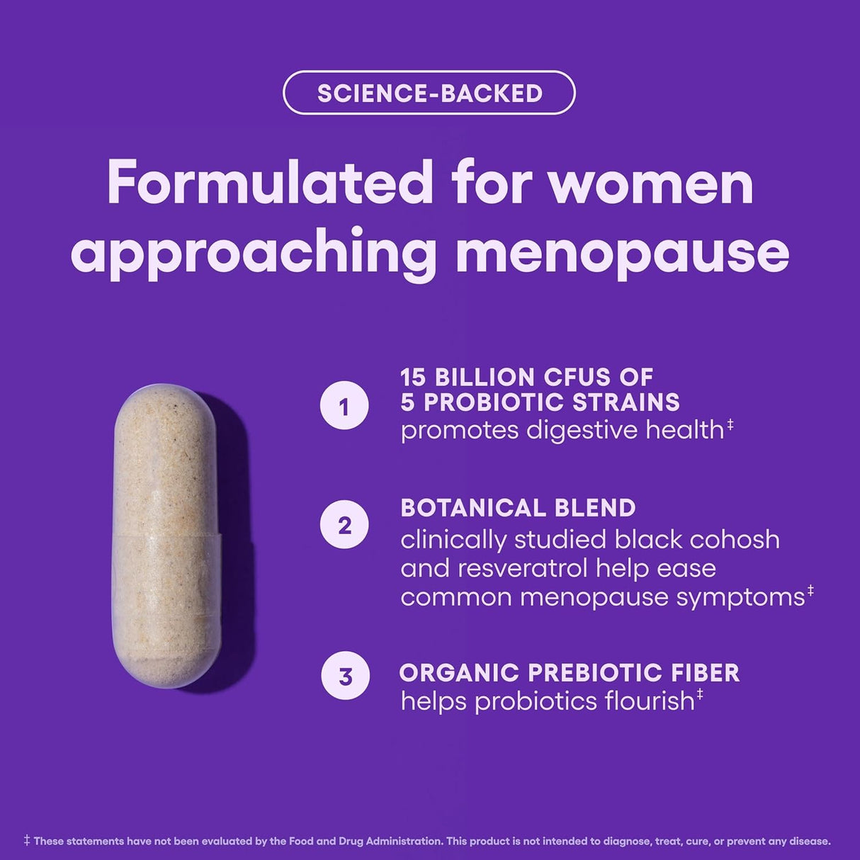 Suplemento  apoya el equilibrio hormonal para mujeres