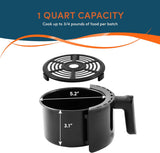 Freidora de aire Elite Gourmet 1.1 Qt, 1000W, EAF-1121X