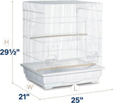 Jaula cuadrada para aves color blanco Prevue Pet Products