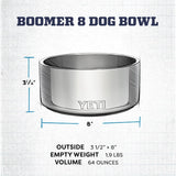 YETI Boomer 8 - Cuenco antideslizante de acero inoxidable para perros, capacidad para 64 onzas, color blanco