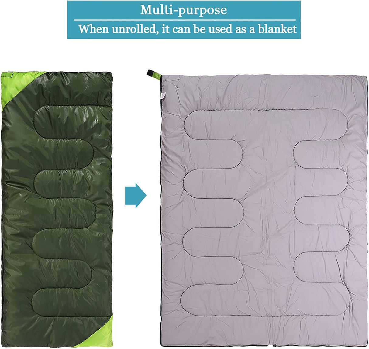 Saco de dormir de camping para adultos ligero impermeable