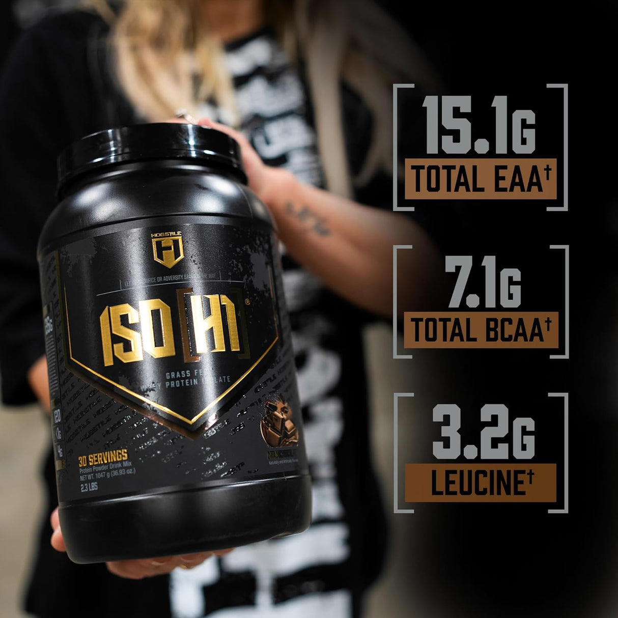 HOSSTILE ISO Proteína de Suero con Enzimas Digestivas, 30 servs