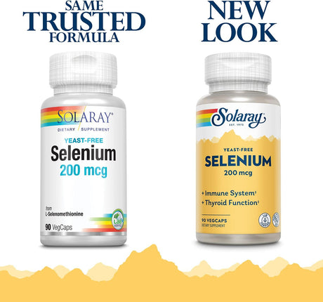 Suplementos  Selenio 200 sin levadura inmune saludable 90 un