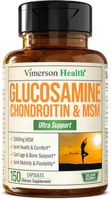 Suplemento Articular Glucosamina, Chondroitina y MSM - 150 Caps