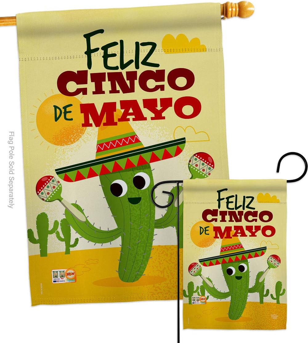 Banderas Feliz Cinco de Mayo  28 X 40