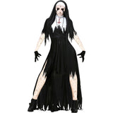 Disfraz de monja espeluznante para mujer talla XS