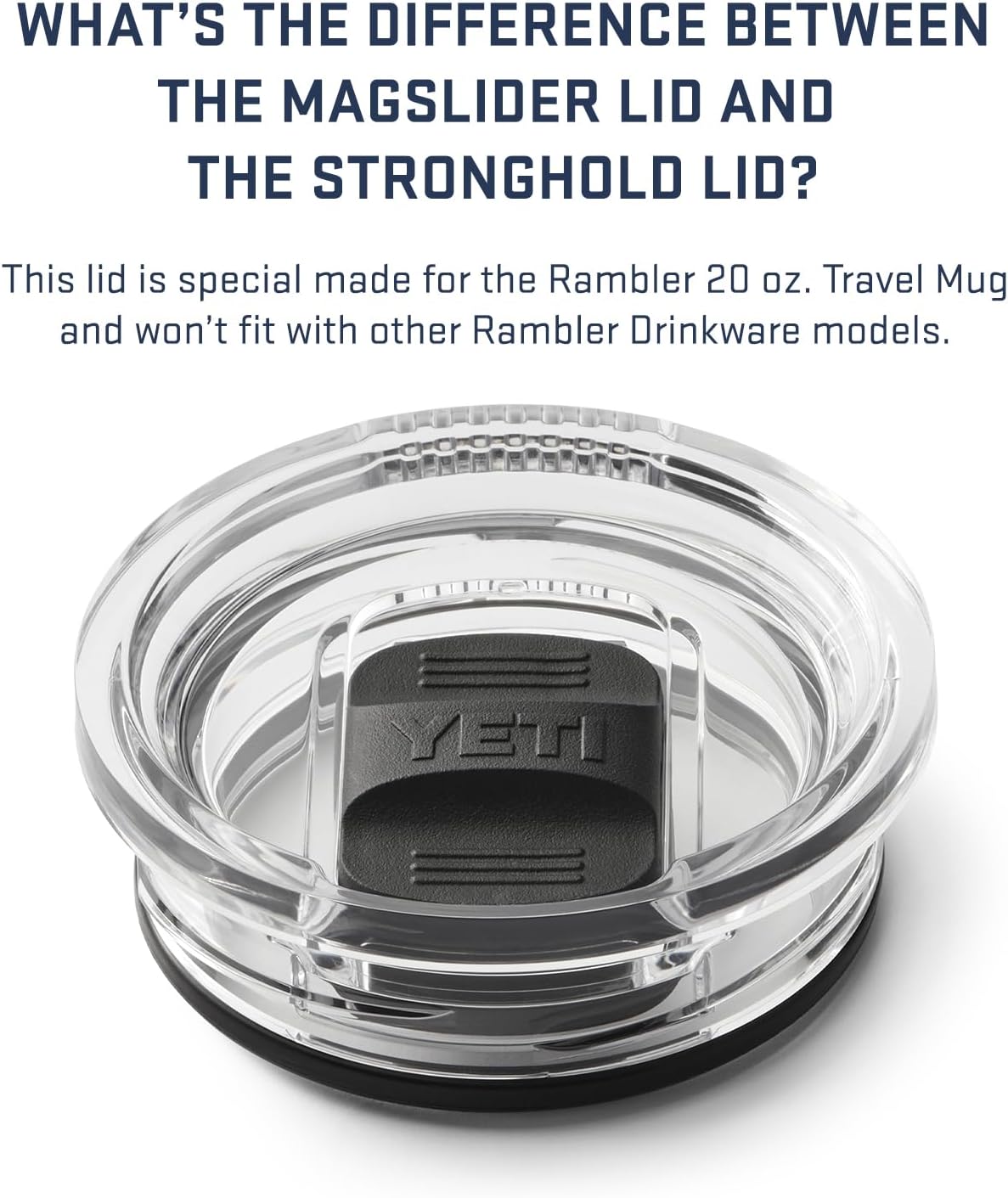 Taza de Viaje YETI Rambler 20 oz, Acero Inoxidable, Aislada