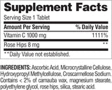 Vitamin C 1000 mg con Rosa Hips, 250 cápsulas, Natur's Wonder