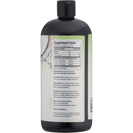 Suplemento Aceite Solimo MCT de 32 onzas