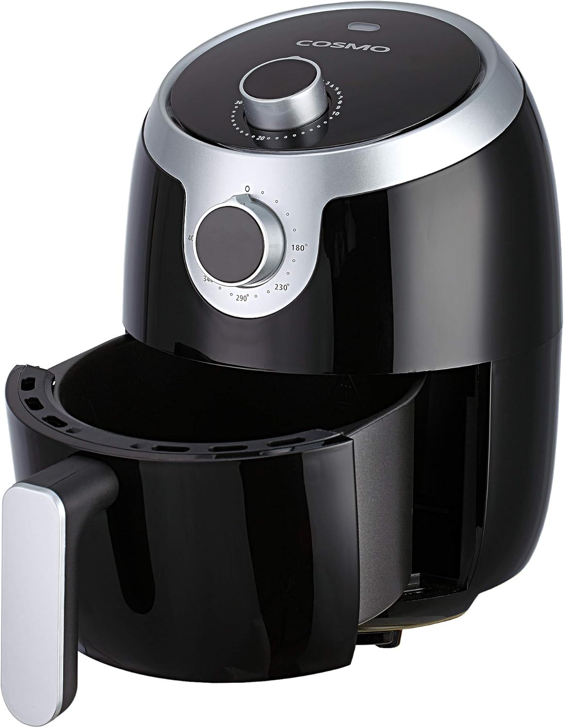 Freidora de aire COSMO COS-23AFAKB 2.3QT, 1000W, temporizador