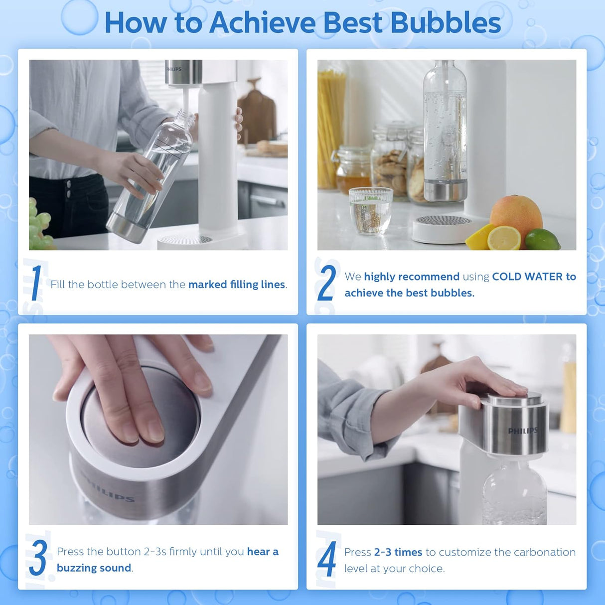 Maquinas para agua con gas SodaStream de 1 litro