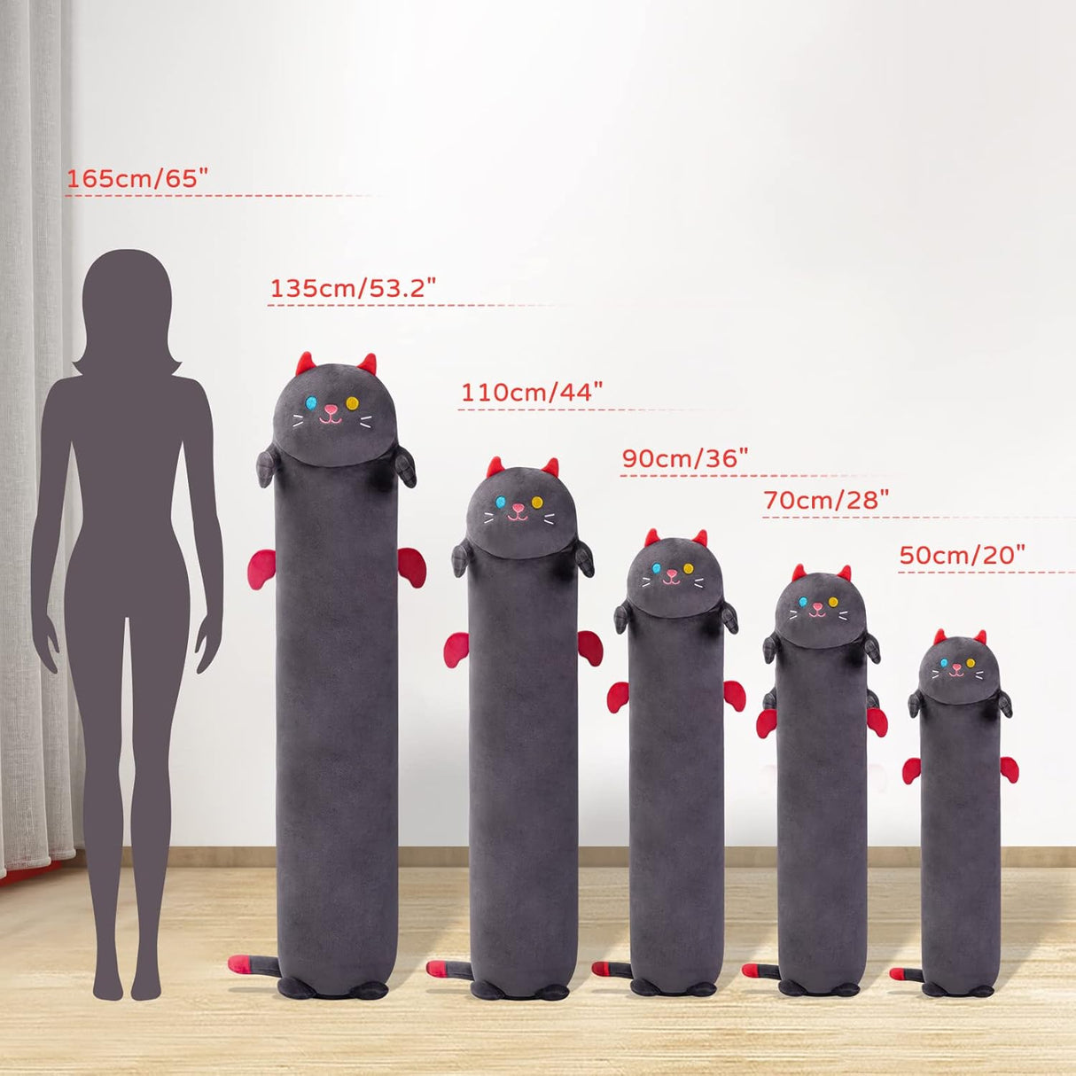 Peluches gatito felpa larga de 28 pulgadas