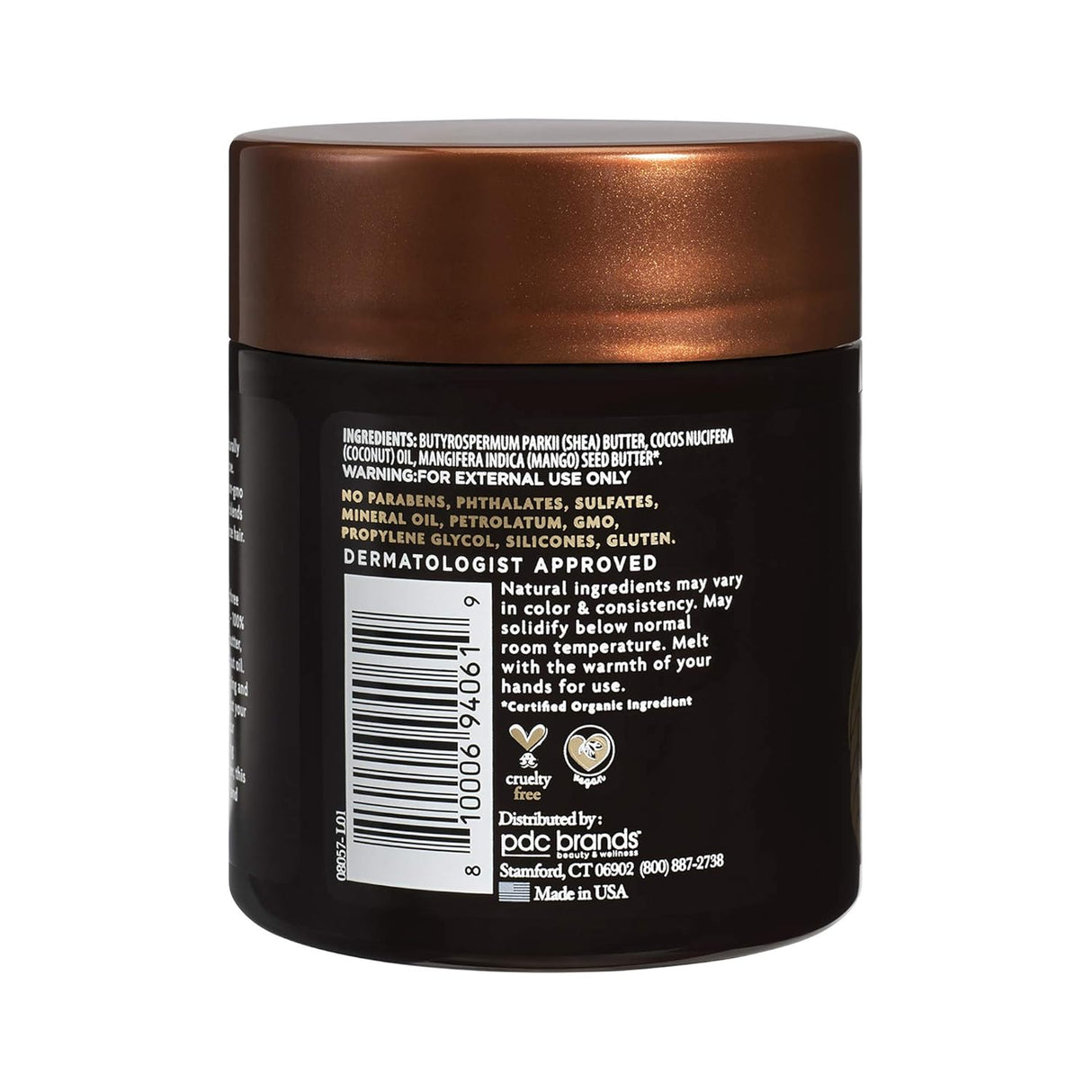 Manteca Corporal Hidratante de Manteca de Mango y Aceite de Coco