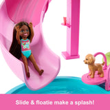Barbie Dream Pool Set con 6 Áreas y 20+ Accesorios