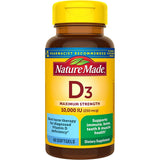 Suplemento Máxima fuerza Vitamina D3 10000 UI (250 mcg) 60cp