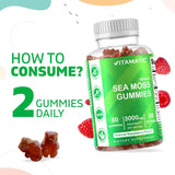 Vitamatic Gummies de Musgo Irlandés 3x60, 3000mg, con B. y B.