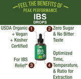 Usda Organic IBS Relief 5-in-1 Líquido, Ingred. Orgánicos