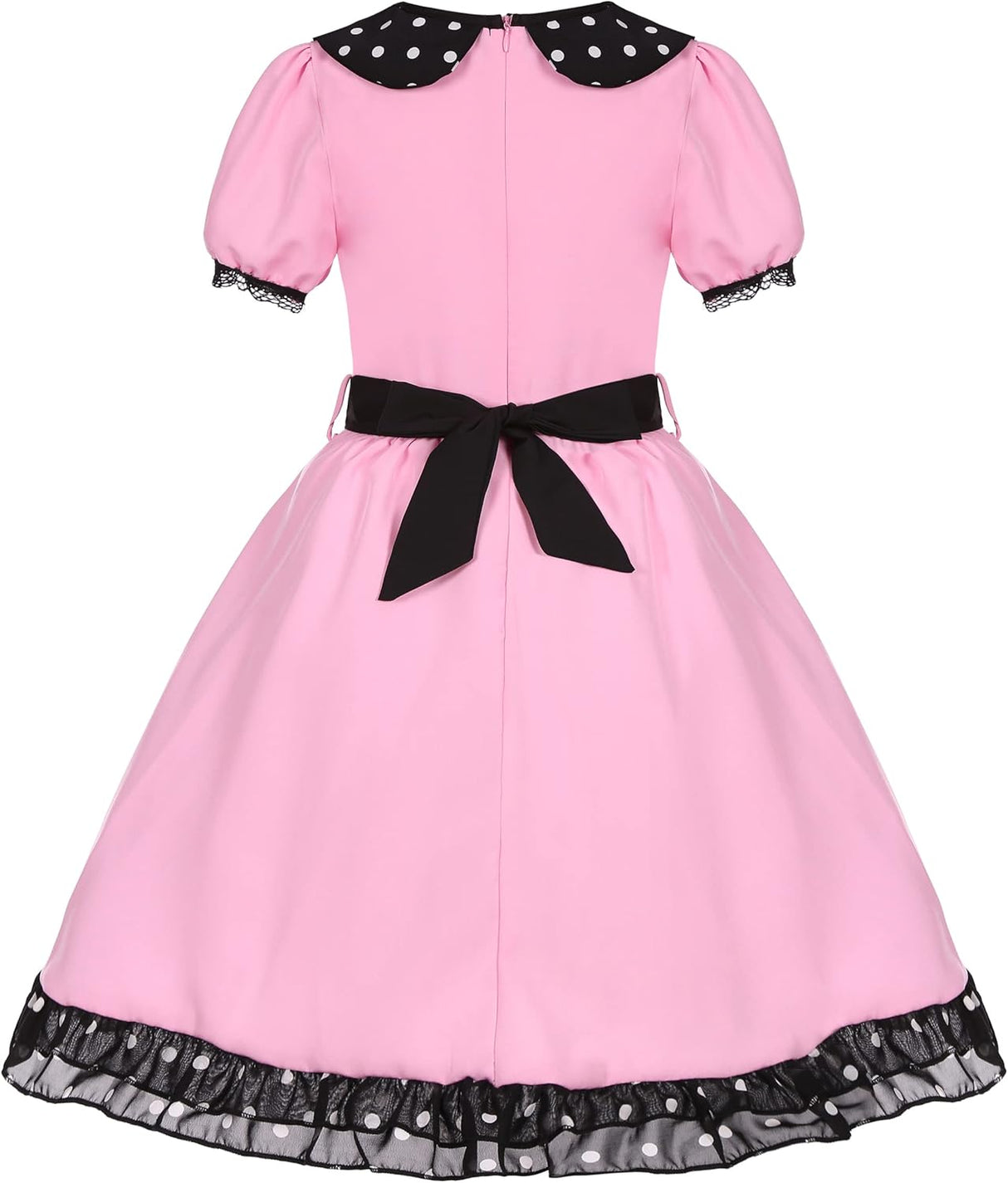 Disfraz Poodle para Niñas, Con Scarf de Lunares, Modelo 50s