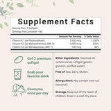 Suplemento de Vitamina K Compleja Micro Ingredientes, 360 cápsulas