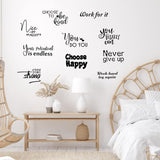 10 Pzs Stickers Inspiradores para Paredes - Decoración Motivacional