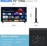 Televisor Smart TV Philips 55 4K UHD, HDR10, Google Assistant