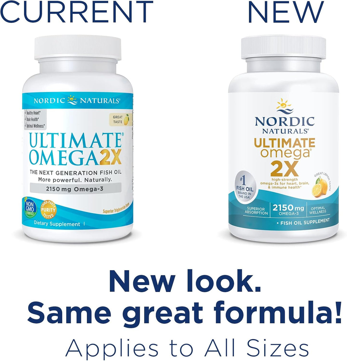 Suplemento Ultimate Omega 2X, sabor a limón, 2,150 mg