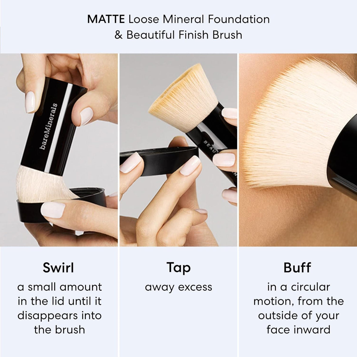 Base de maquillaje bareMinerals en polvo suelto SPF 15