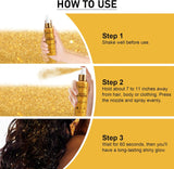Spray de purpurina brillante corporal Pjordo
