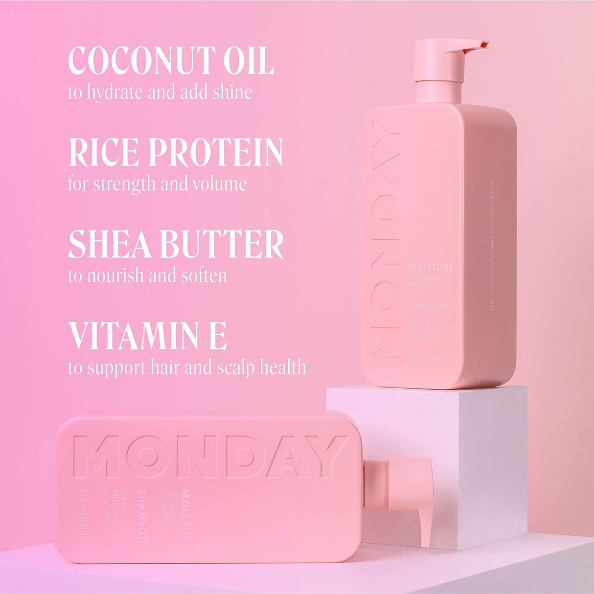 Champú y Acondicionador Hidratante para Cabello Seco y Rizado
