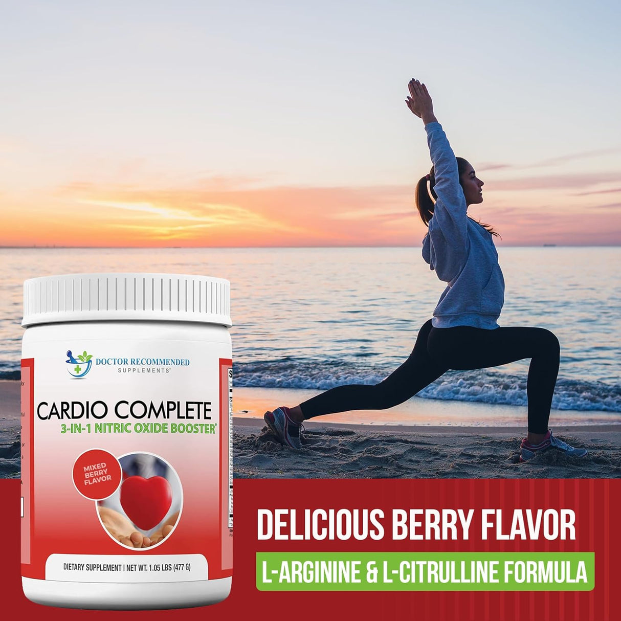 Cardio Complete Suplemento de Apoyo Cardíaco 3-en-1