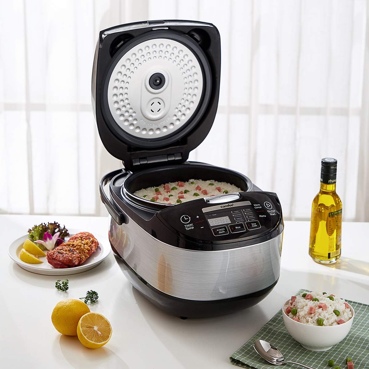 Arrocera COMFEE, 10 tazas, con tecnología de lógica difusa