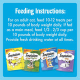 Paquete surtido de golosinas para gatos, 4 bolsas de 6.3 oz