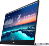 Monitor portátil Dell de 14 FHD, USB-C y bajo consumo azul
