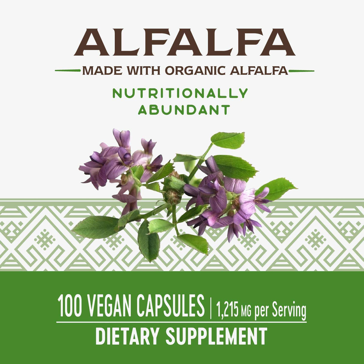 Suplementos Alimenticios Alfalfa Hojas