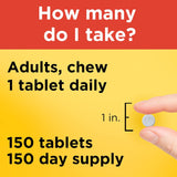Suplemento Vitamina C masticable de 500 mg  inmunológico 150