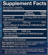 BODYTECH HMB + Vitamina D3 - Crecimiento muscular 120 cápsulas