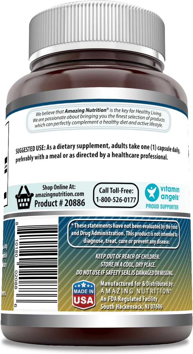 Suplemento de Taurina Amazing Formulas 1000 mg 100 Cápsulas
