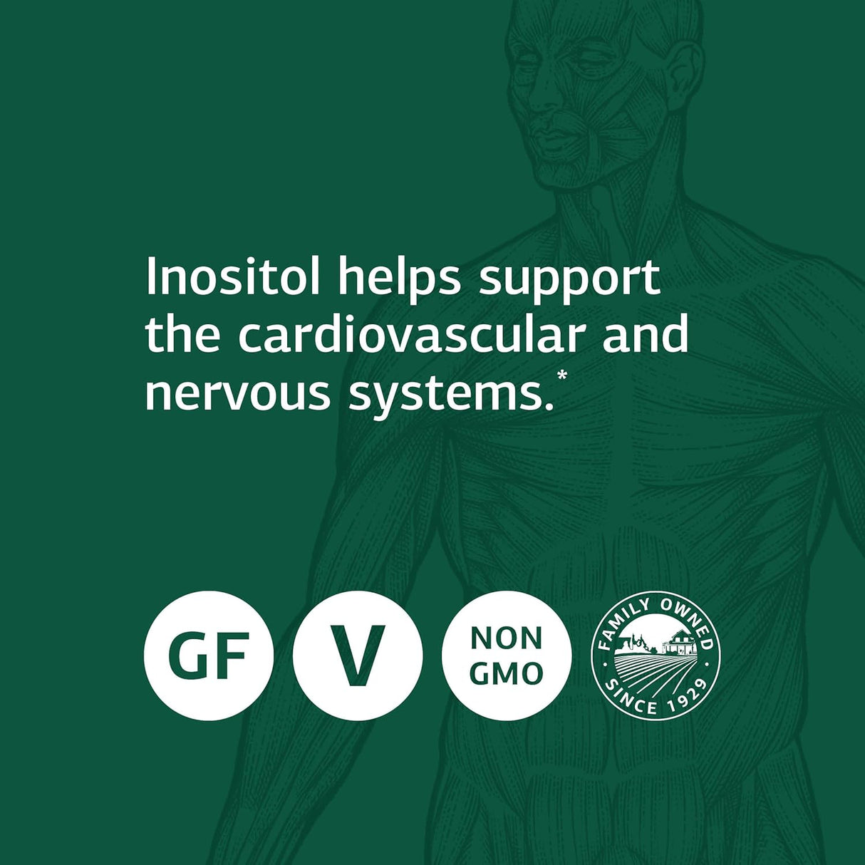 Inositol de Standard Process, Suplemento Nervioso y Corazón, 90 Tablet