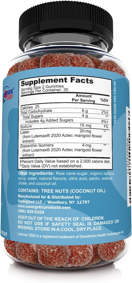 Suplementos  de apoyo ocular  de los ojos