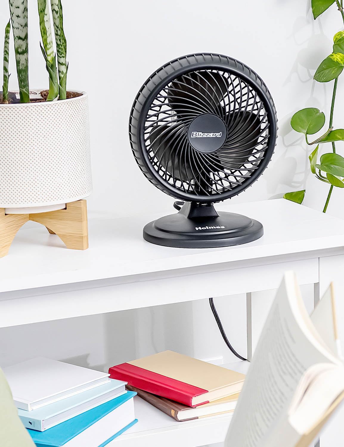 Holmes Ventilador de Mesa 7, 2 Velocidades, Oscilación 85°