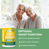 Liposomal CoQ10 1000mg Vegan Antioxidant 120 Softgels